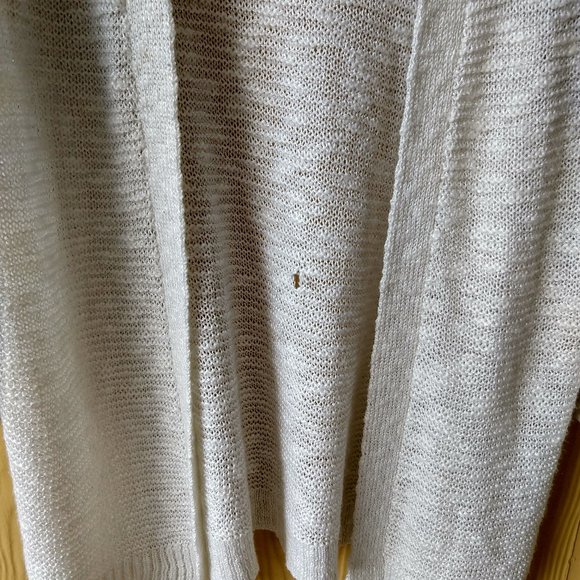 Chico's White Knit Cardigan Sweater - Picture 3 of 3